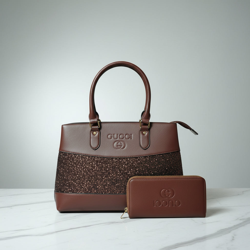 Gucci matching tote and wallet